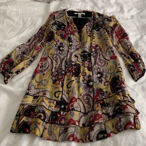 Diane Von Furstenberg paisley silk dress